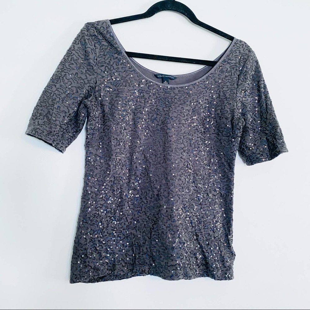 Banana Republic Holographic Sequin Top - #289